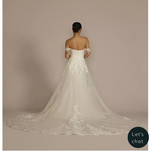 Oleg Cassini Plus size ivory Wedding Dress - only tried on once. Style 8CWG954 - Picture 3 of 16